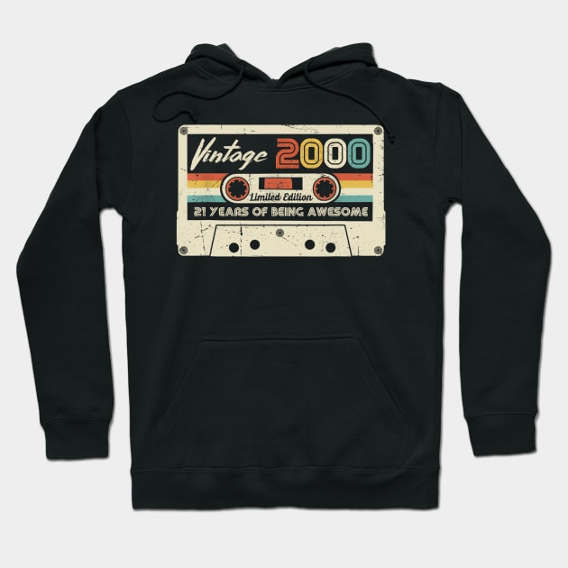 Vintage 2000 Made In 2000 21th Birthday 21 Years Old Gift ShirtVintage 2000 Made In 2000 21th Birthday 21 Years Old Gift Shirt Hoodie by Kelley Clothing